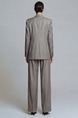 Peaked Lapel Grey 2 Piece Women Suits